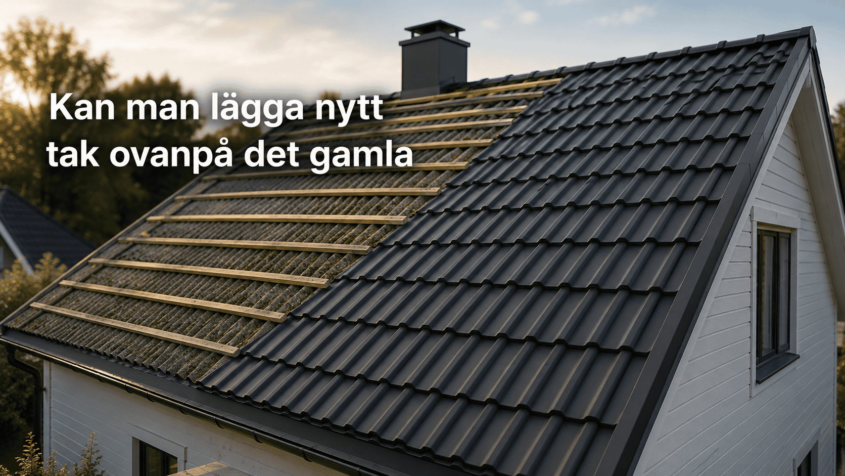 Lägga Nytt Tak Ovanpå Det Gamla